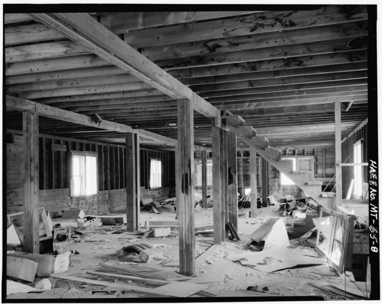 File:INTERIOR VIEW OF FLOUR MILL, SECOND STORY, LOOKING NORTH - Rocky Boy's Agency Flour Mill, Rocky Boy, Hill County, MT HAER MONT,21-ROBA,1-8.tif