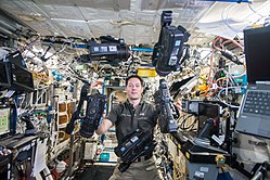 ISS-50 Thomas Pesquet with video cameras in the Destiny lab.jpg