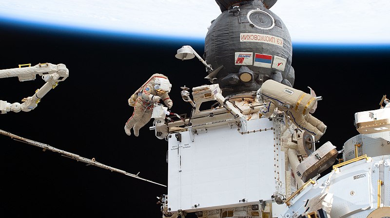 File:ISS-68 EVA Sergey Prokopyev and Dmitri Petelin.jpg