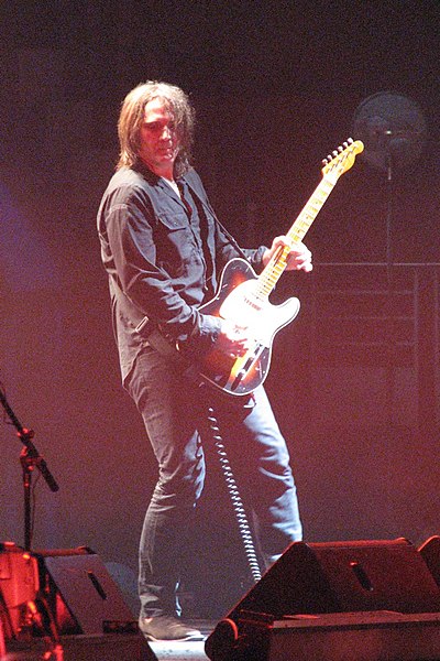 Ian Haug, another founding mainstay, on lead guitar in Sydney in September 2007.