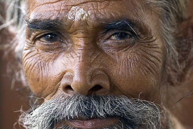 Портрет пожилого человека (Нью-Дели, Индия)