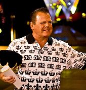 Jerry "The King" Lawler who joined the broadcast team on SmackDown on January 15, 2015, after hospitalization for diverticulitis; he also appeared during SmackDown aired on UPN from August 26, 1999, until February 22, 2001, November 22, 2001, until March 28, 2002, and for one night on March 31, 2005, October 23, 2009, March 1, and April 5, 2013. He had then left SmackDown commentary team after the broadcast on July 19, 2016. Jerry Lawler RAW 800.jpg