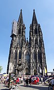 Kölner Dom, Gesamtansicht der im 19. Jahrhundert vollendeten Westfassade