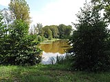 Čeština: Vodní nádrž Laguna (též kalová laguna vodárny Káraný) v Káraném. Okres Klatovy, Česká republika.