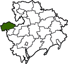 Poziția localității Kameanka-Dniprovska