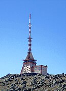 Station émettrice de télévision.