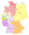 The fourteen Oberligas in Germany