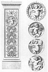 Ornamentplatten: Musterheft 13, Tafel 4, Moritz Geiß, Berlin 1863 (Balkonvorbau Schloss Glienicke)
