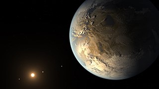 Une vue d'artiste de Kepler-186 f