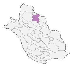 Location of Khorrambid County in Fars province