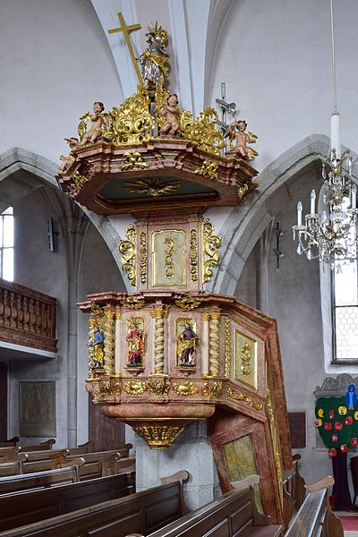 File:Kirchberg an der Donau - Pfarrkirche hl Othmar - Kanzel.jpg