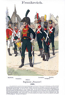 Illustrationsbillede af det preussiske regiment (1806-1813)