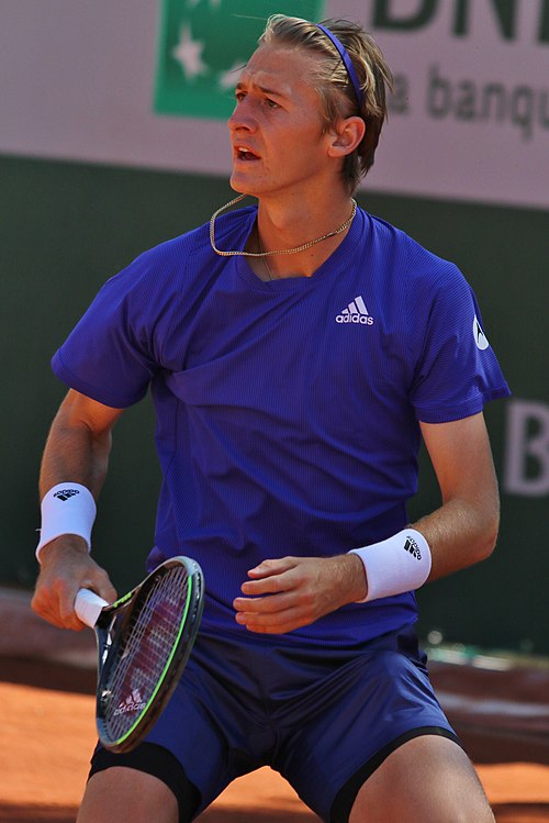 Korda at the 2021 French Open