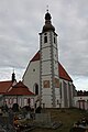 Čeština: Kostel Nanebevzetí Panny Marie v Kájově, kraj Jihočeský. English: Church of the Assumption in Kájov, South Bohemian Region, Czechia.