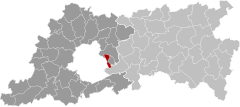 Kraainem Vlaams-Brabant België Map.svg