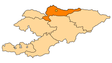 Položaj regije u Kirgistanu