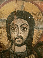 Isus Hrist, koptska freska iz arheološkog nalazišta Bawita u Egiptu