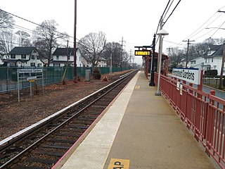 <span class="mw-page-title-main">Hempstead Gardens station</span> Long Island Rail Road station in Nassau County, New York
