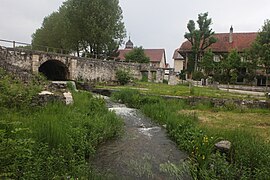 pont sur le Drugeon à La Rivière-Drugeon.