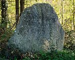 Deutsch: Gedenkstein Flurbereinigung Laimnau, 1975, Tettnang-Laimnau, district Bodenseekreis, Baden-Württemberg, Deutschland English: Memorial stone land consolidation, 1975, Bodenseekreis, Baden-Württemberg, Germany The photographical reproduction of this work is covered under the article § 59 of the German copyright law, which states that "It shall be permissible to reproduce, by painting, drawing, photography or cinematography, works which are permanently located on public ways, streets or places and to distribute and publicly communicate such copies. For works of architecture, this provision shall be applicable only to the external appearance." As with all other “limits of copyright by legally permitted uses”, no changes to the actual work are permitted under § 62 of the German copyright law (UrhG). See Commons:Copyright rules by territory/Germany#Freedom of panorama for more information. العربية ∙ Deutsch ∙ English ∙ Esperanto ∙ español ∙ français ∙ 한국어 ∙ македонски ∙ português ∙ português do Brasil ∙ русский ∙ українська ∙ 中文 ∙ 中文（简体） ∙ 中文（繁體） ∙ +/−