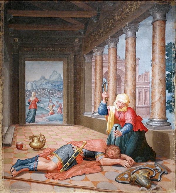 Yael Killing Sisera, by Lambert Lombard, 1530–35.