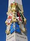 A Saxon milepost in Lengenfeld, Saxony state