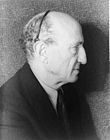 Leo Stein (1872–1947), kunsversamelaar/-kritikus, ouer broer van Gertrude Stein. Foto deur Carl Van Vechten, 9 November, 1937