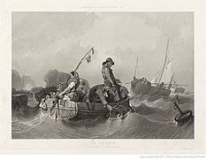 History of a Fishing Boat, no. 2: La Pêche, engraving by Jazet, 1856