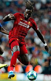 Origi playing for Liverpool in the 2019 UEFA Super Cup