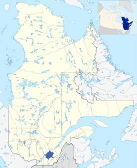 Lage der Region Centre-du-Québec in Québec