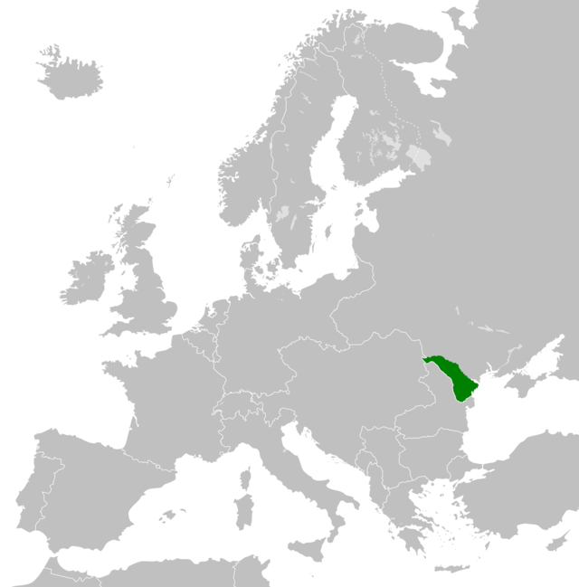 Карта Молдавской Демократической Республики
