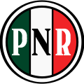 Image 39Logo of the Partido Nacional Revolucionario, with the colors of the Mexican flag (from History of Mexico)