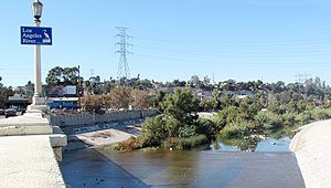 Los Angeles River from Fletcher Drive Bridge 2019.jpg