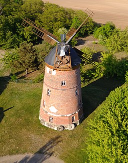 Väderkvarnen Holländermühle i Beilrode