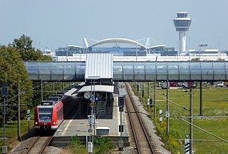 <span class="mw-page-title-main">Munich Airport Besucherpark station</span> Munich S-Bahn station