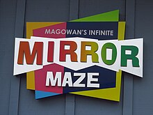 Magowan's Infinite Mirror Maze sign.jpg