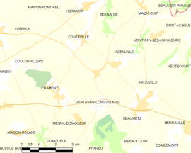 Mapa obce Domléger-Longvillers