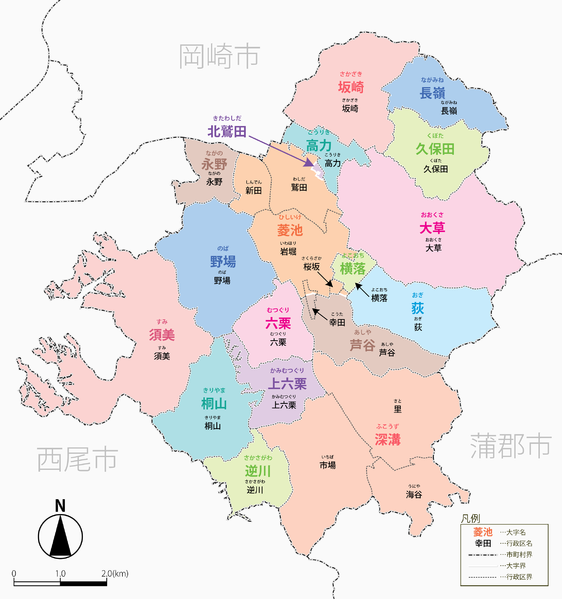 ファイル:Map of Kota-cho 2012.png