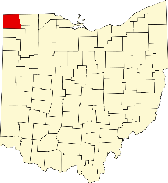 صورة:Map of Ohio highlighting Williams County.svg