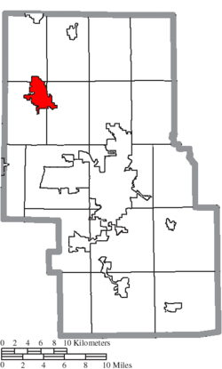 Lage von Shelby in Richland County