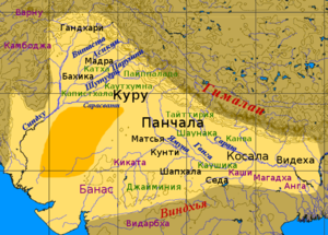Местоположение царства Куру в ведийский период