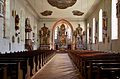 Wallfahrtskirche - Maria zu den Ketten in Zell am Harmersbach Blick vom Eingang zum Altar