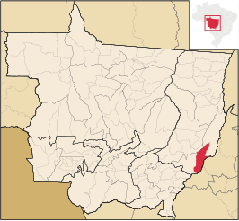 Kaart van Araguaiana