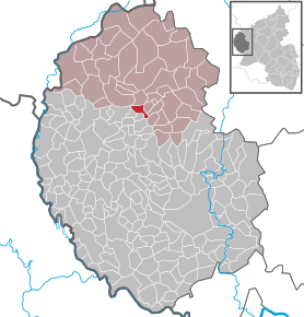 Poziția ortsgemeinde Matzerath pe harta districtului Eifelkreis Bitburg-Prüm