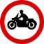 Señales de tráfico de Mauricio - Señal de prohibición - Prohibida la entrada a motorcycles.svg