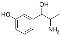 Meta-Hydroxynorephedrine.svg