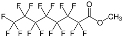 Strukturformel von Methylperfluoroctanoat