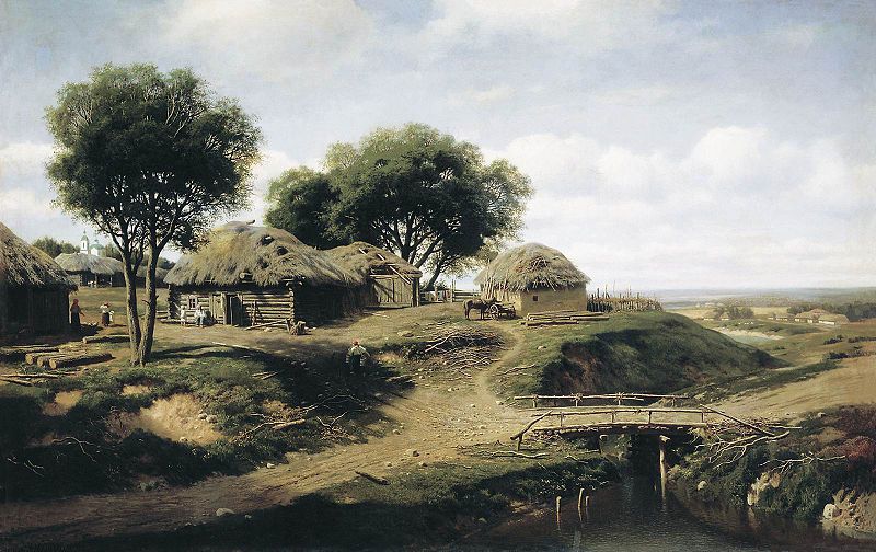 File:Mikhail Clodt Village in the province of Orel.jpg