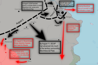 <span class="mw-page-title-main">Mocímboa da Praia offensive</span> Islamic State operation during the Insurgency in Cabo Delgado