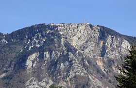 Udsigt over Revard fra Aix-les-Bains dalen.